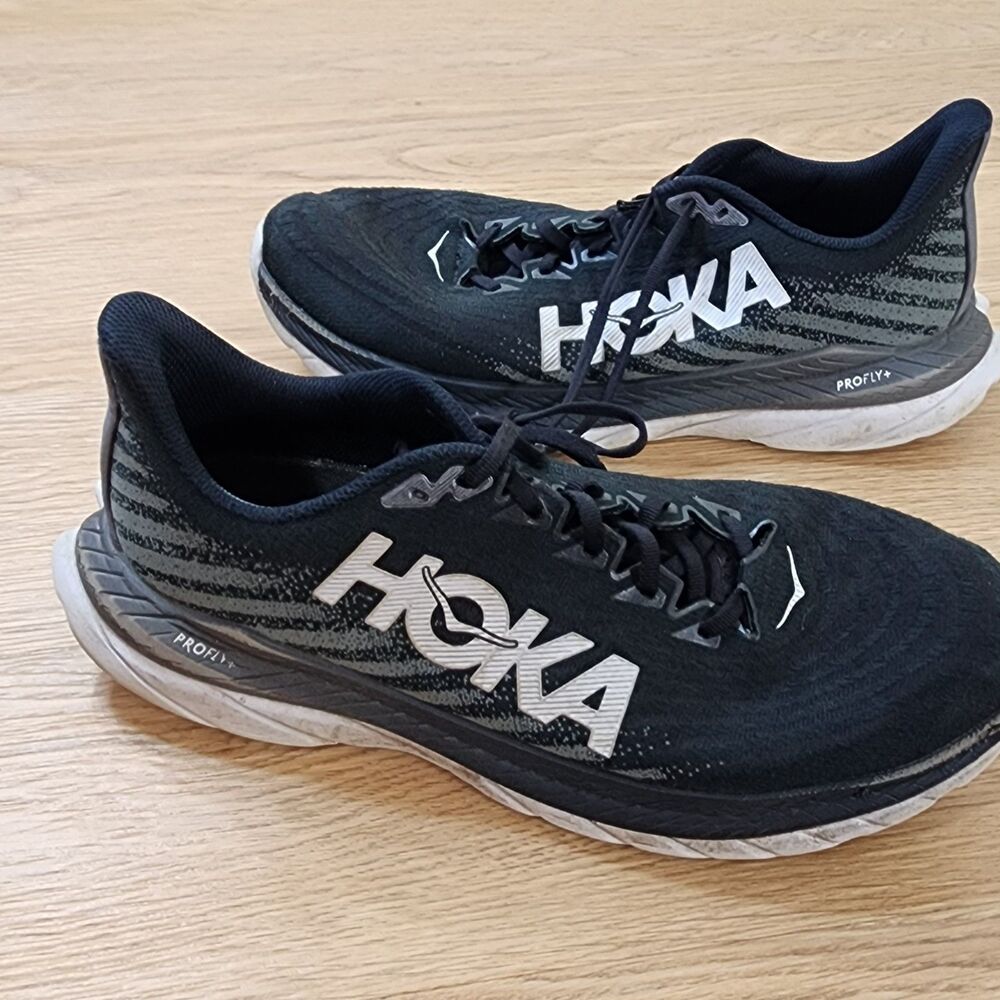 Hoka One One MensMach 5 Black Athletic Running Shoes Sz 11D F27222D